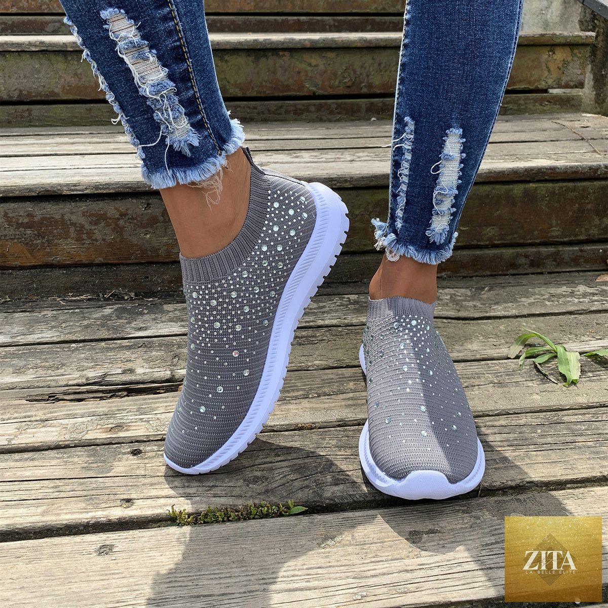 Women’s color block mesh platform sneakers with breathable design, featuring sporty style and vibrant color accents.