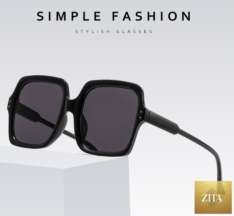 Retro gradient oversized sunglasses for men by FitiqueFit, featuring stylish eye wear with a bold, colorful gradient design.