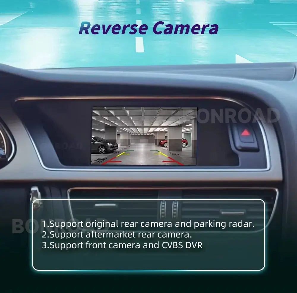 BONROAD Wireless CarPlay Android Auto Interface Adapter for Audi A4 B8 A5 Q5 2009-2015 with AirPlay Mirror Link Bluetooth ZITA LA BELLE ÉLITE