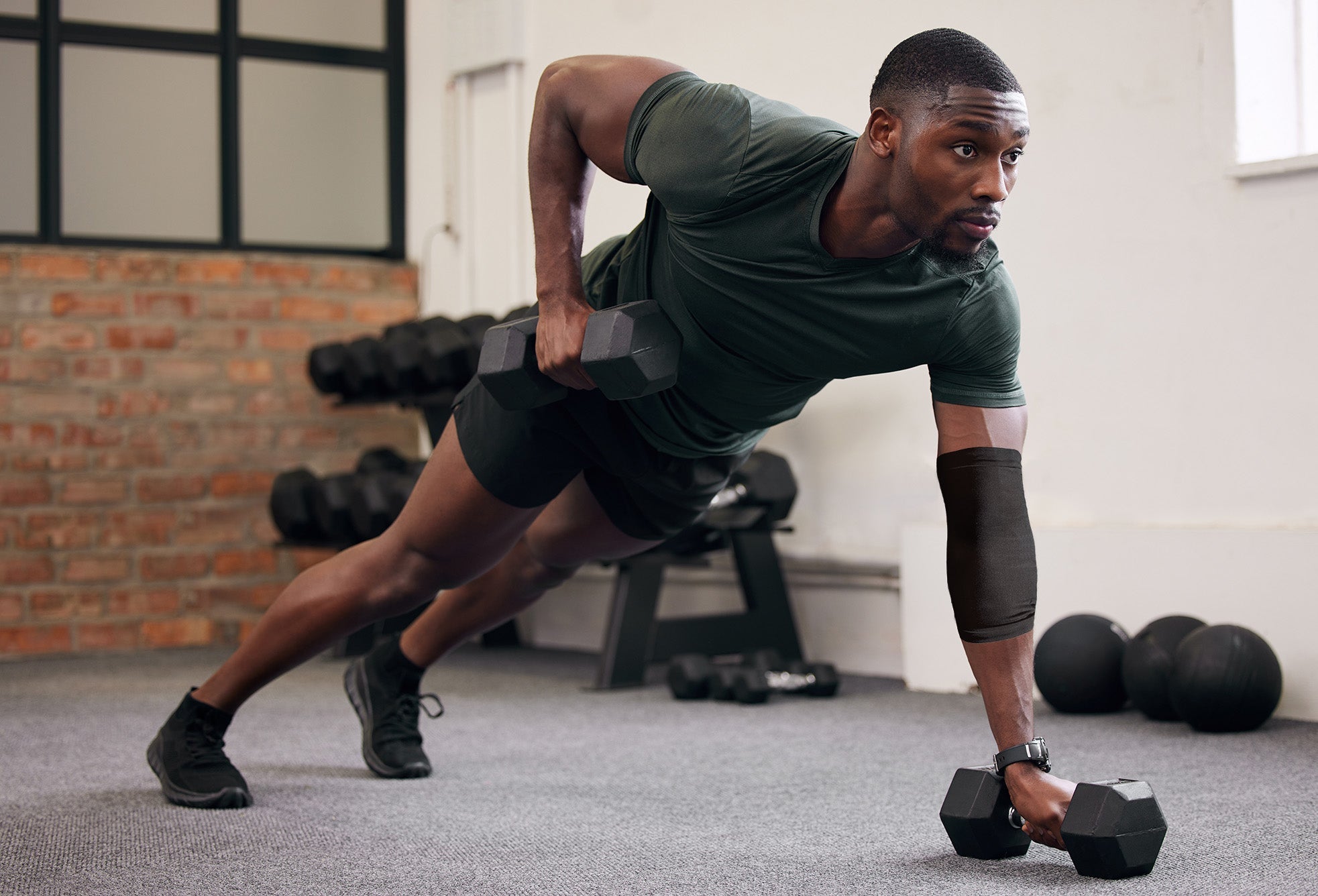 AGOGIE Resistance Band Elbow Sleeve - Men Sapphire Misty