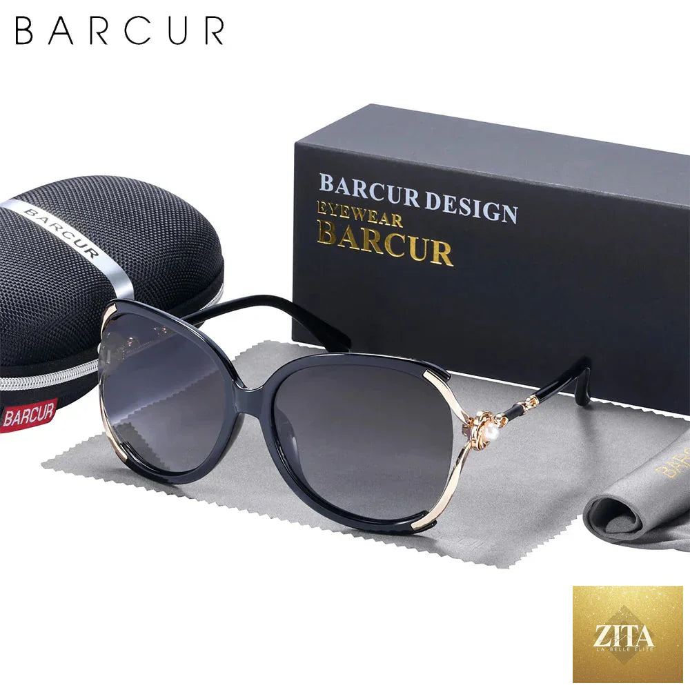 Stevvex BARCUR butterfly design sunglasses for women with polarized lenses and UV400 protection, perfect for summer sunny days.
