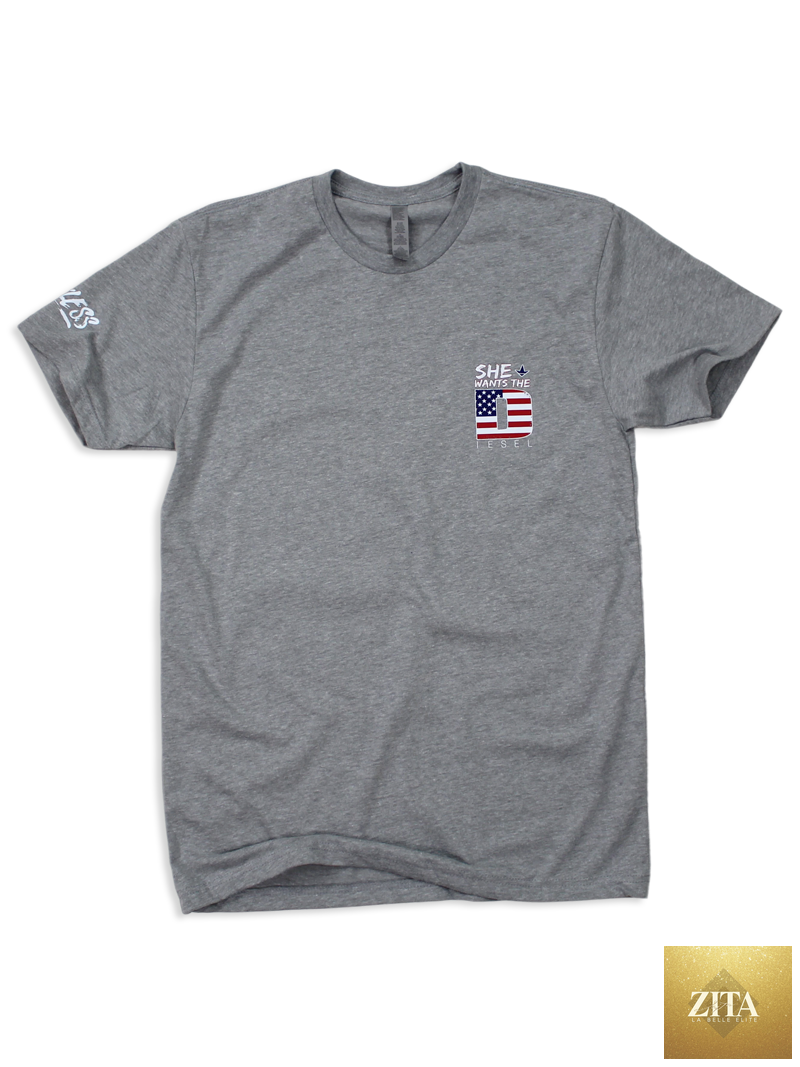 Front view of Luckless Outfitters Americana Tee featuring bold patriotic design and classic fit for casual style.