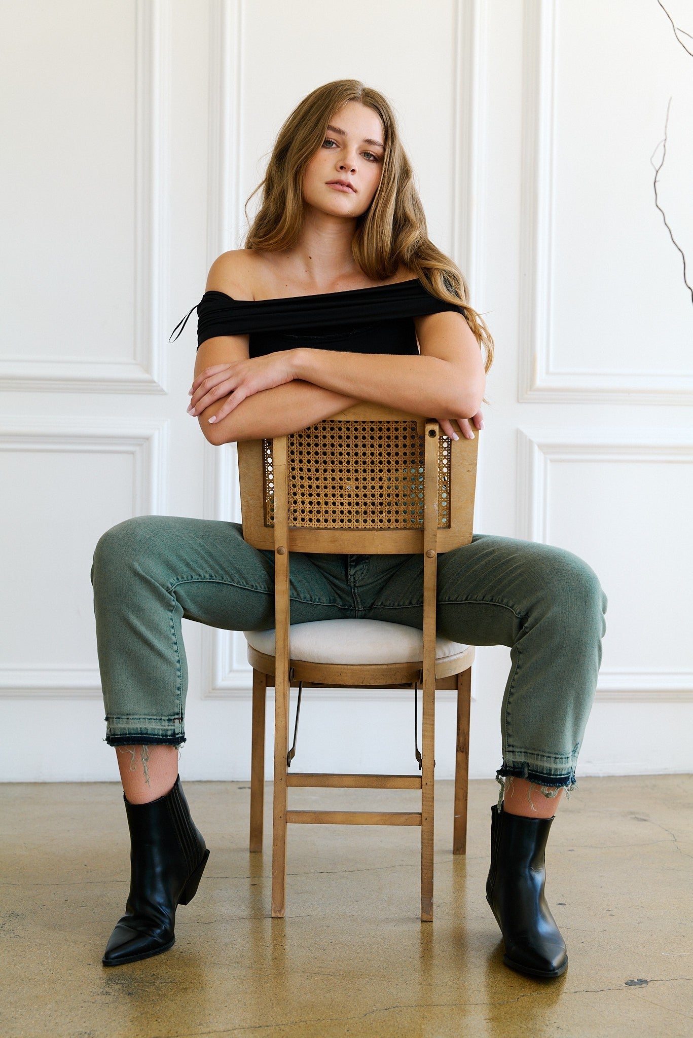 Elena Tummy Control High Rise Straight Jeans