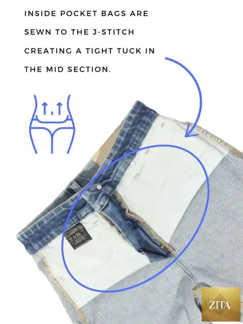 Artemis Vintage tummy control high-rise straight jeans with single cuff, showcasing fitted waist and classic denim style.