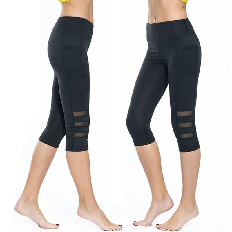EP Calf-length Pants Capri Pant Sport leggings Women Fitness Yoga Gym Jade