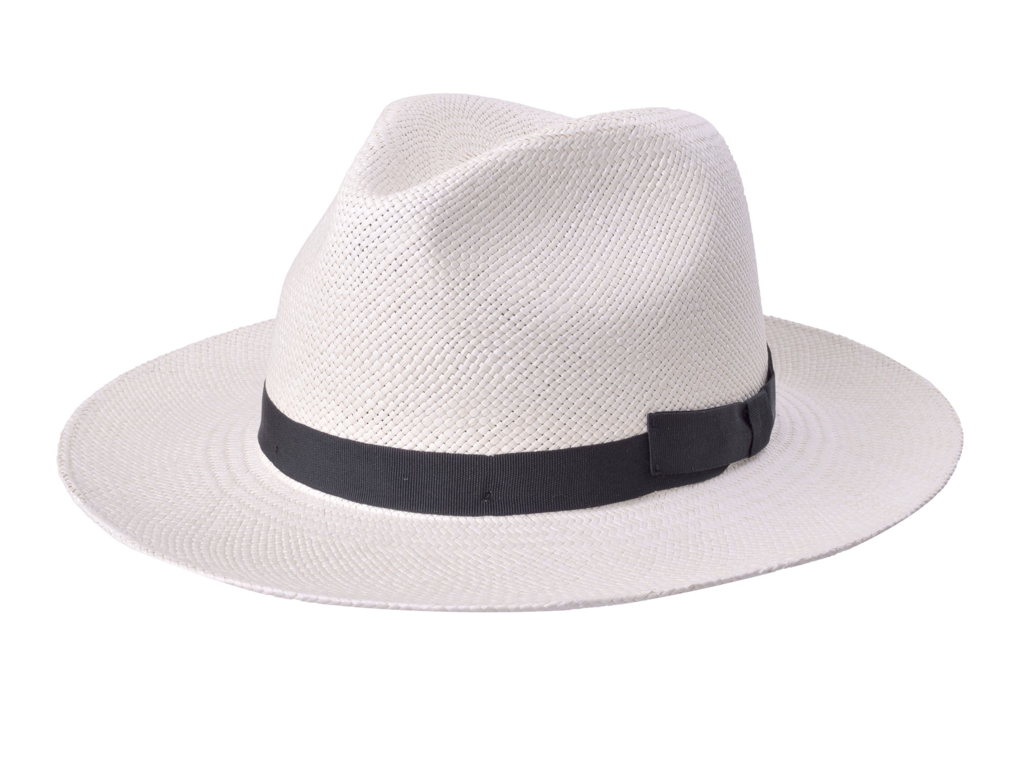 Natural beige Panama Fedora hat by Bigalli Hats USA featuring a classic wide brim and stylish design.
