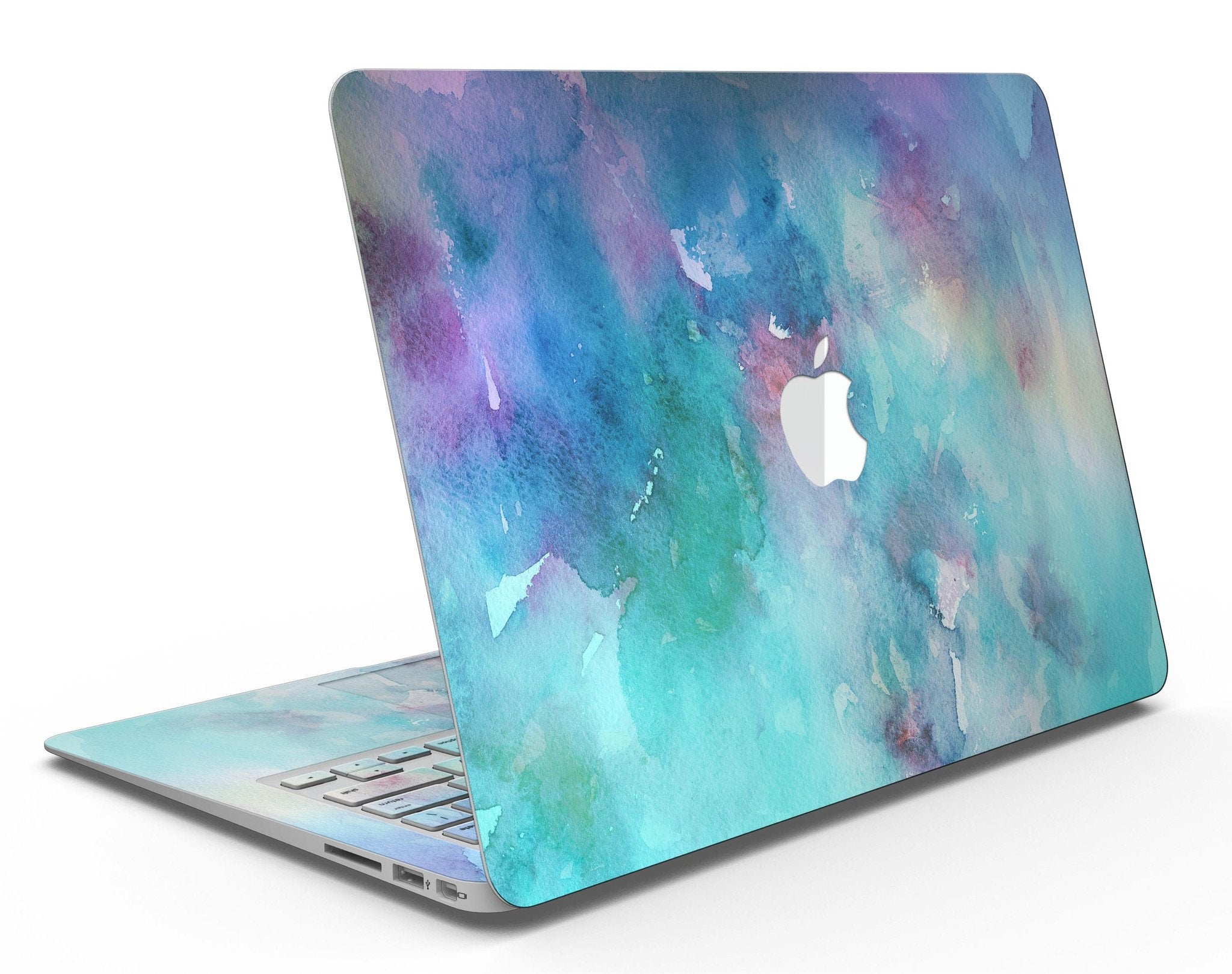 Bright Absorbed Watercolor Texture - MacBook Air Skin Kit Blue Leto
