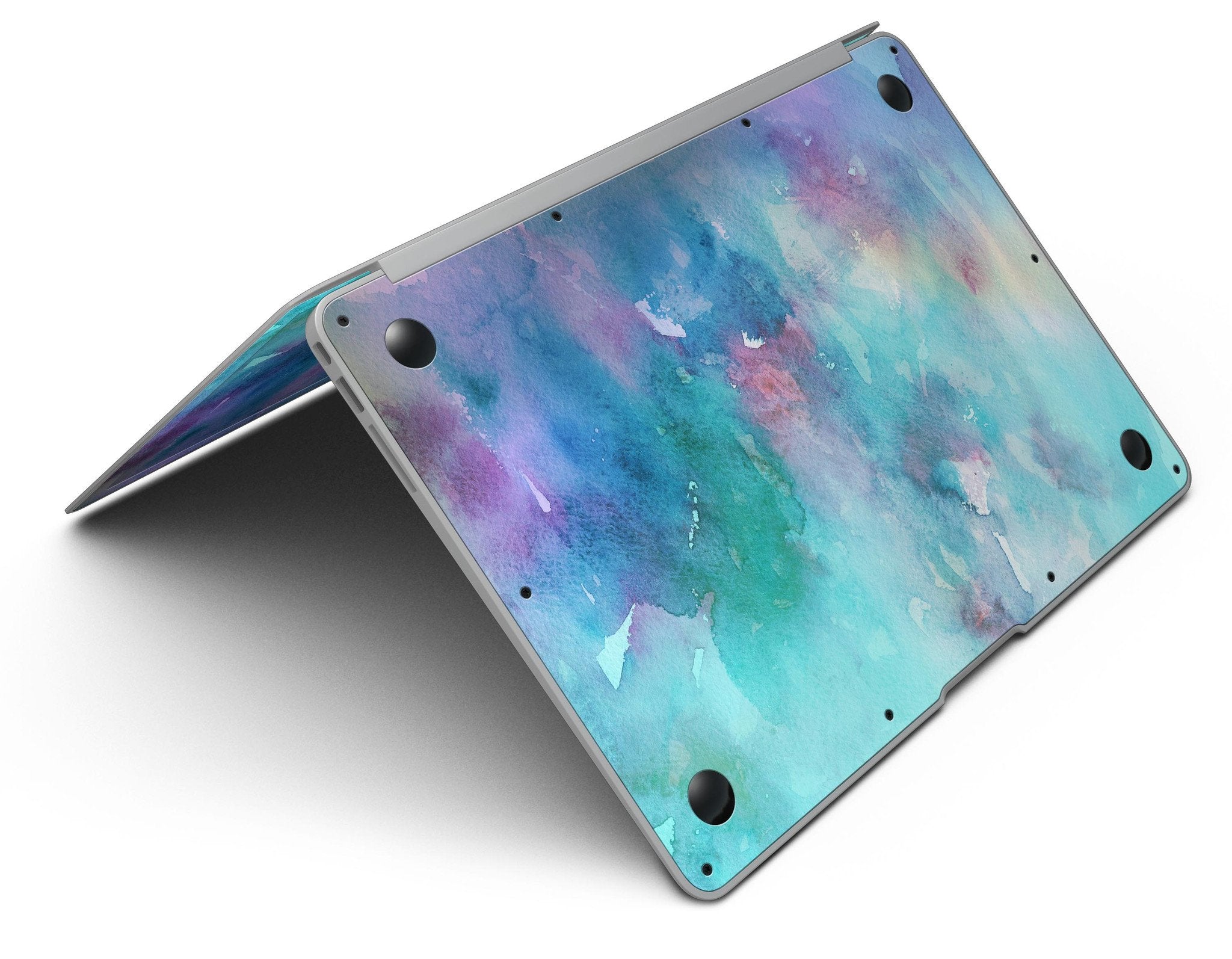 Bright Absorbed Watercolor Texture - MacBook Air Skin Kit Blue Leto