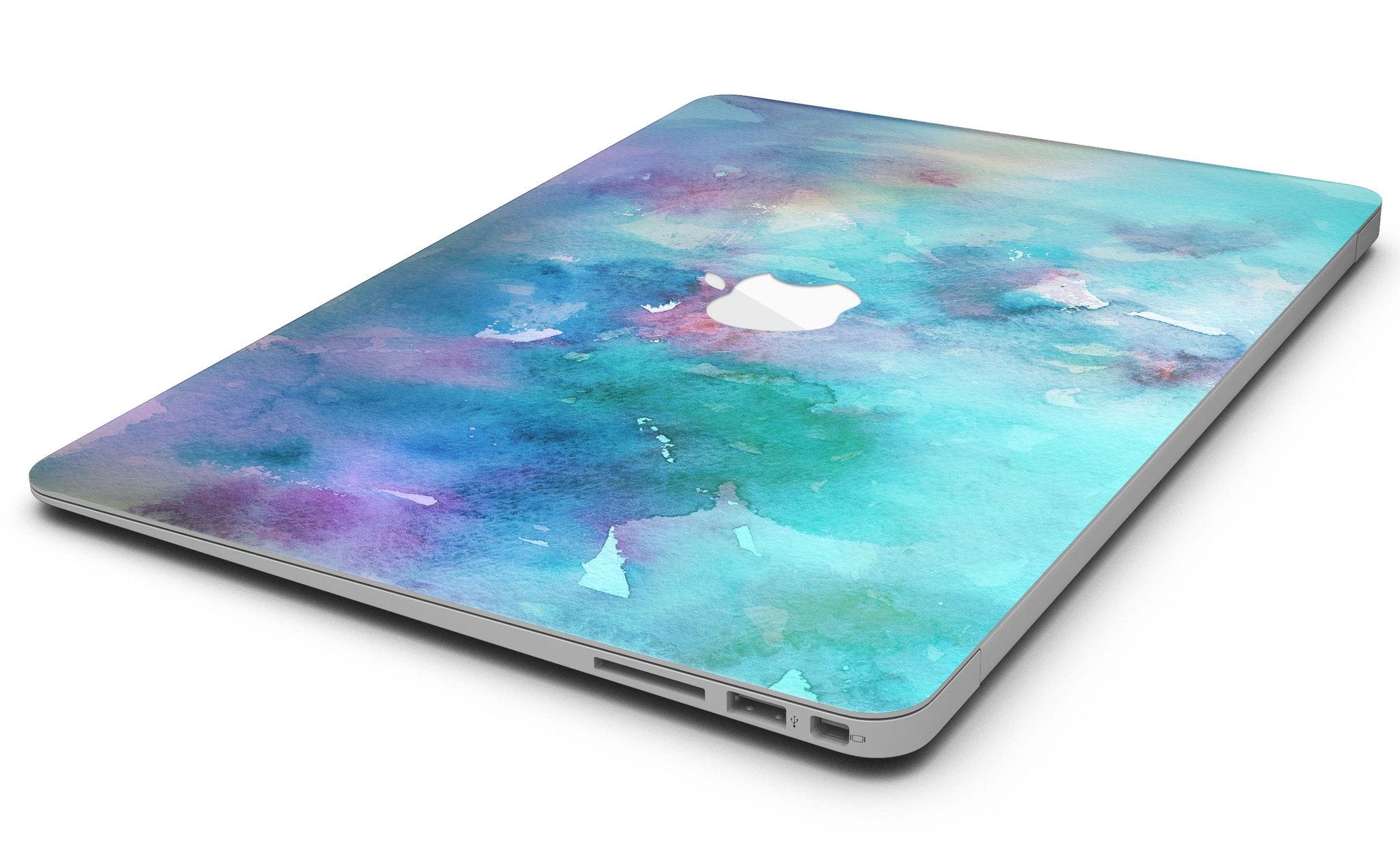 Bright Absorbed Watercolor Texture - MacBook Air Skin Kit Blue Leto