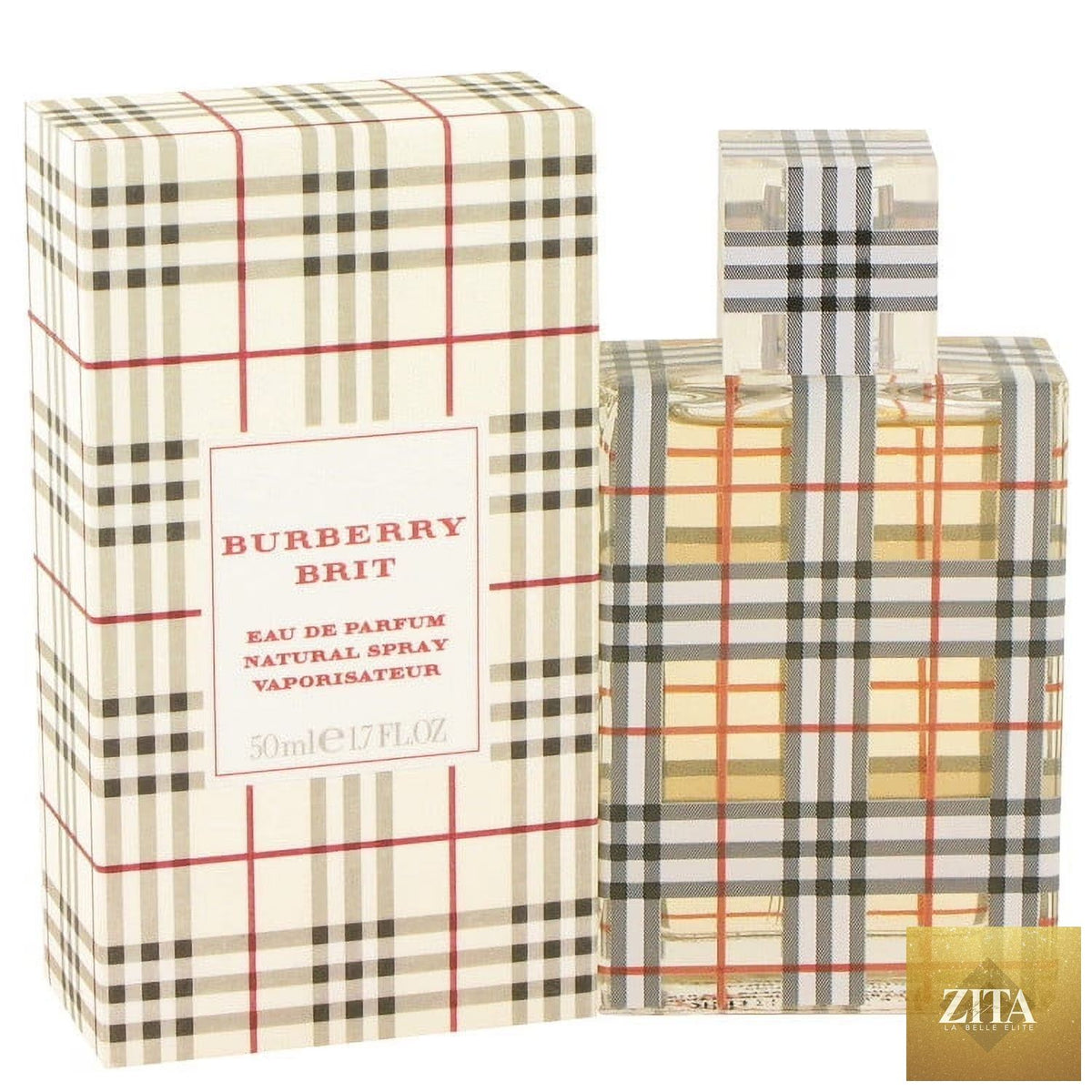 Burberry Brit Eau De Parfum Spray for Women, 1.7 oz bottle, elegant perfume with floral and fruity notes.