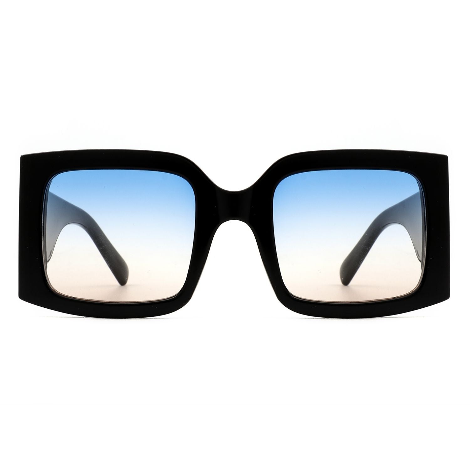 Vesela - Retro Square Oversize Fashion Sunglasses Gray Baobab