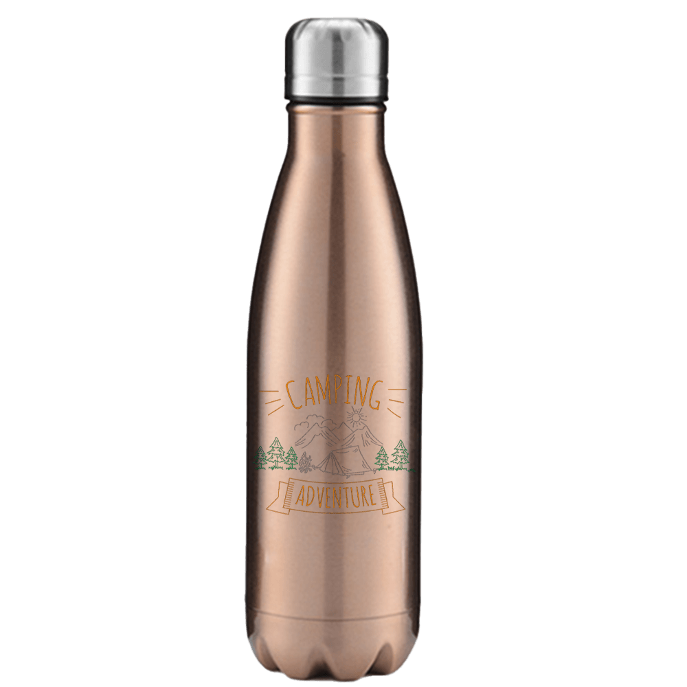 Camping Adventure 17oz Stainless Water Bottle Crimson Eurybia