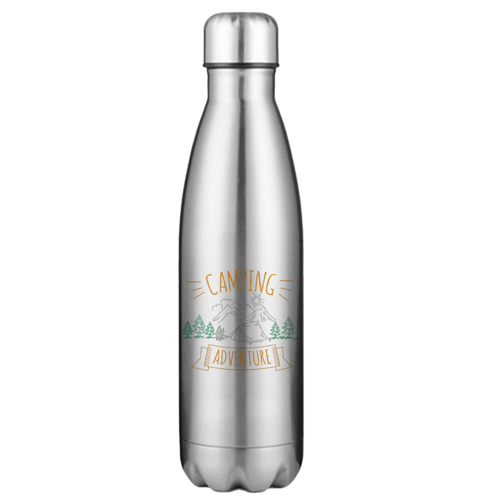 Camping Adventure 17oz Stainless Water Bottle Crimson Eurybia