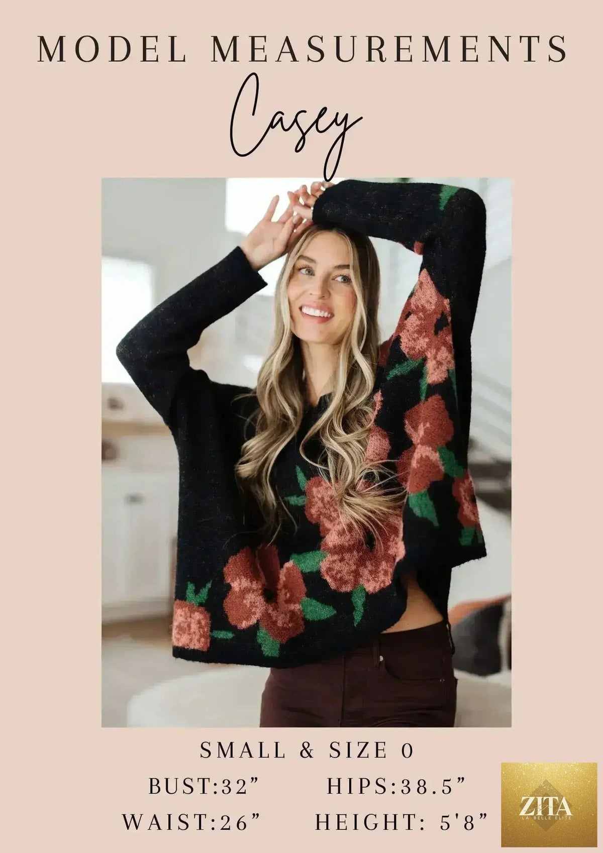 Women's dark mocha Magic 3/4 blazer by Femstylo, tailored fit with lapel collar and stylish 3/4 length sleeves.