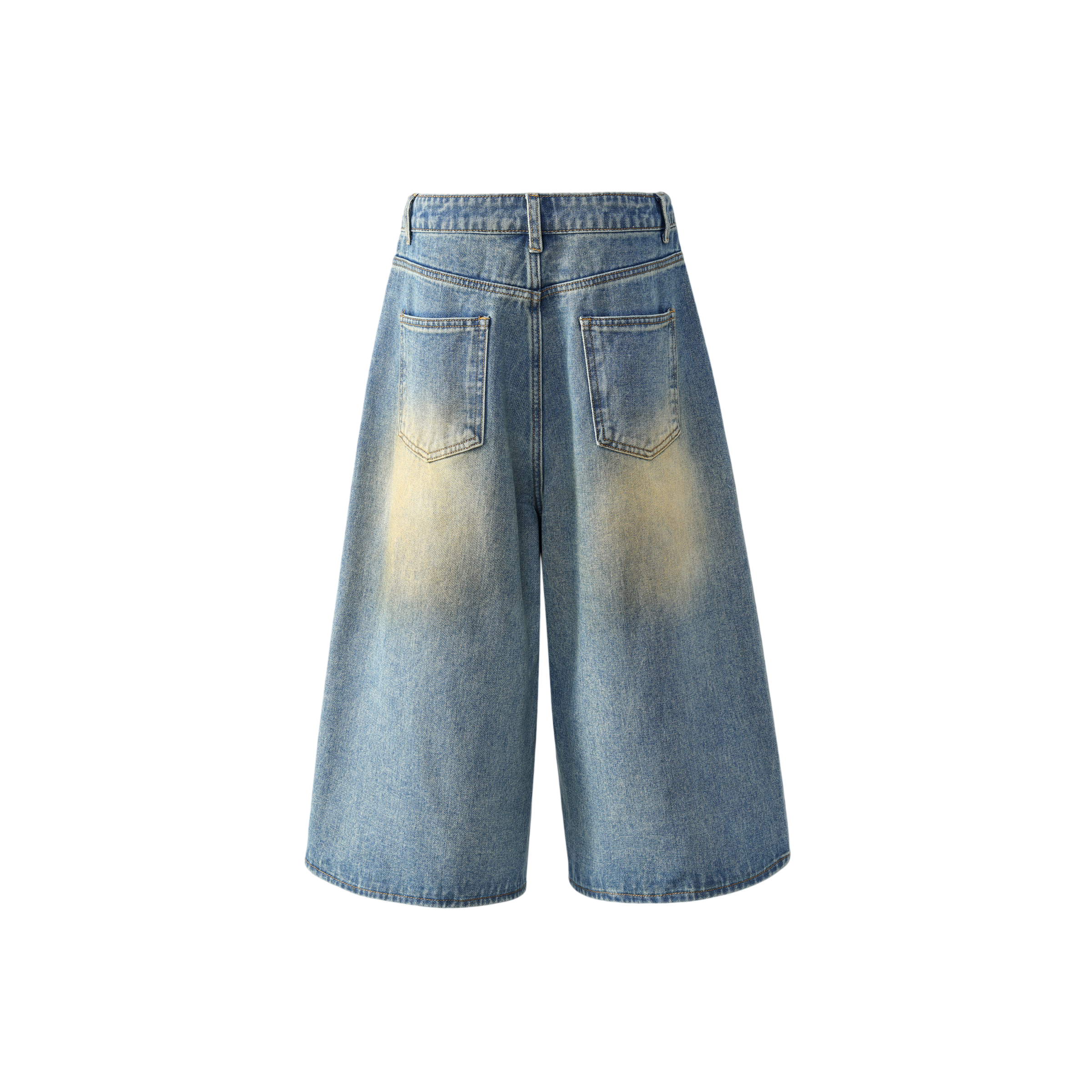 Blue denim shorts by UNDEVELOPED, AZUL DIRT DENIM SHORTS with a casual fit and distressed details.