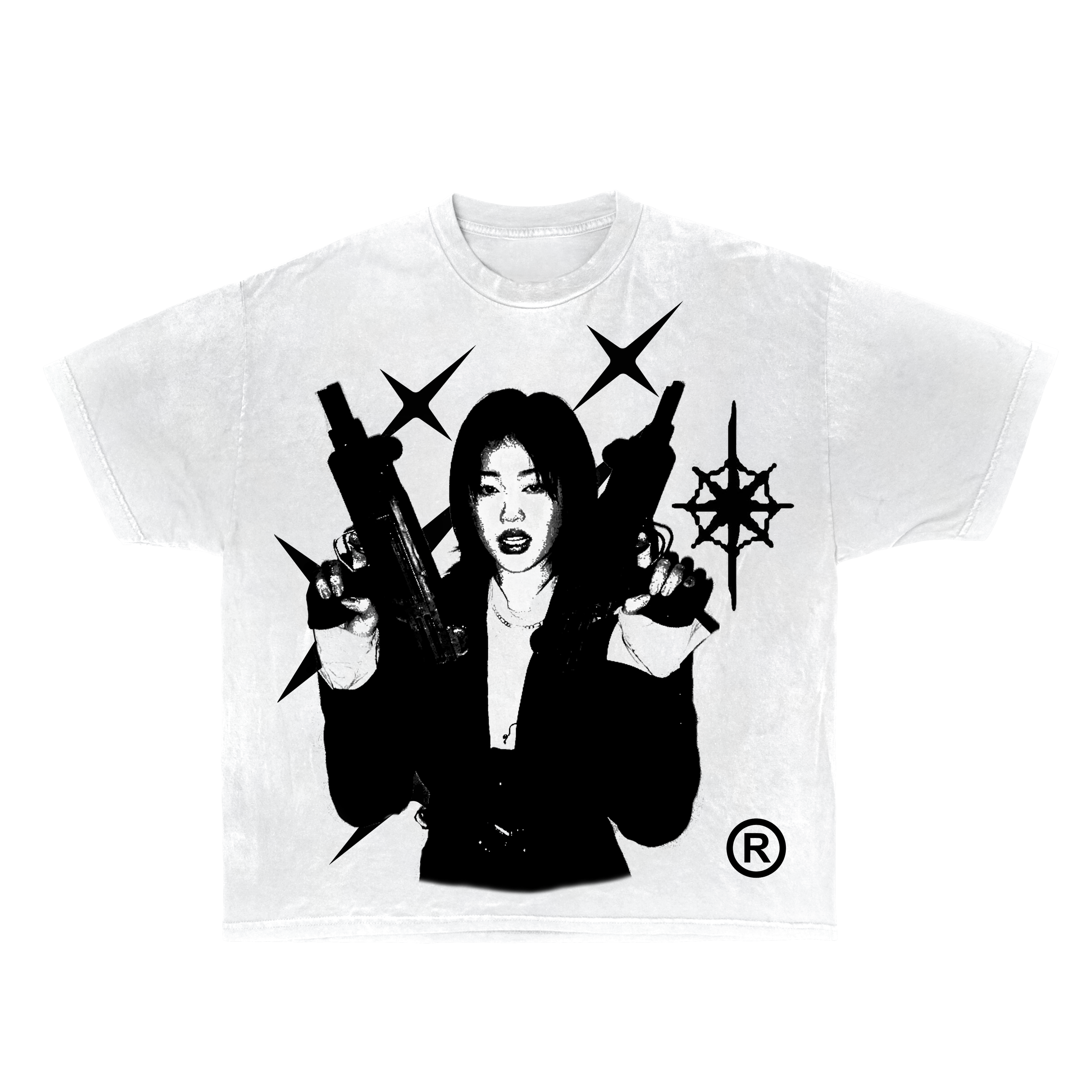 Twin Uzi Streetwear Tee 100 Percent Cotton True To Size Casual Graphic Shirt For Everyday Wear