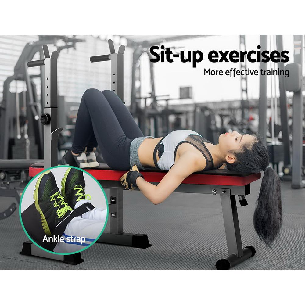 Everfit Weight Bench Squat Rack Bench Press Home Gym Equipment 200kg Ozdingo