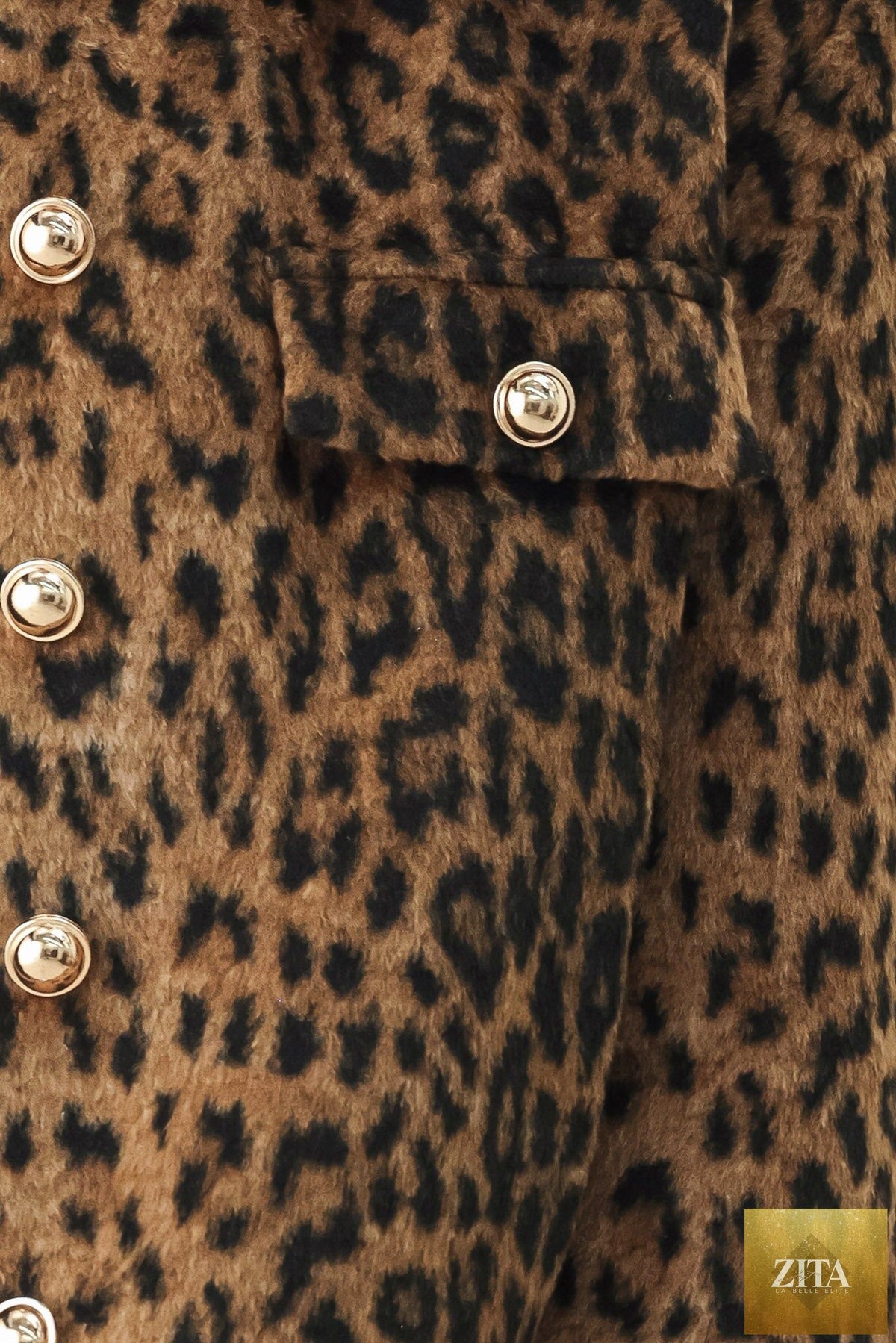 HERITAGE EDGE BROWN/BLACK WOOL-BLEND CROPPED JACKET