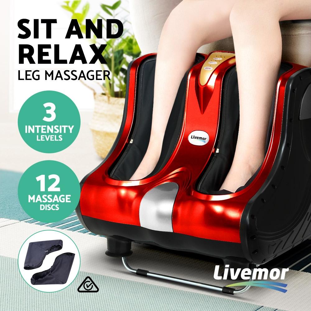 Livemor Foot Massager Massagers Shiatsu Electric Roller Ankle Calf Leg