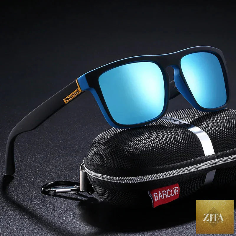 Stevvex BARCUR men's polarized driving sunglasses with UV400 protection, lightweight TR90 frame, anti-glare lenses, summer style