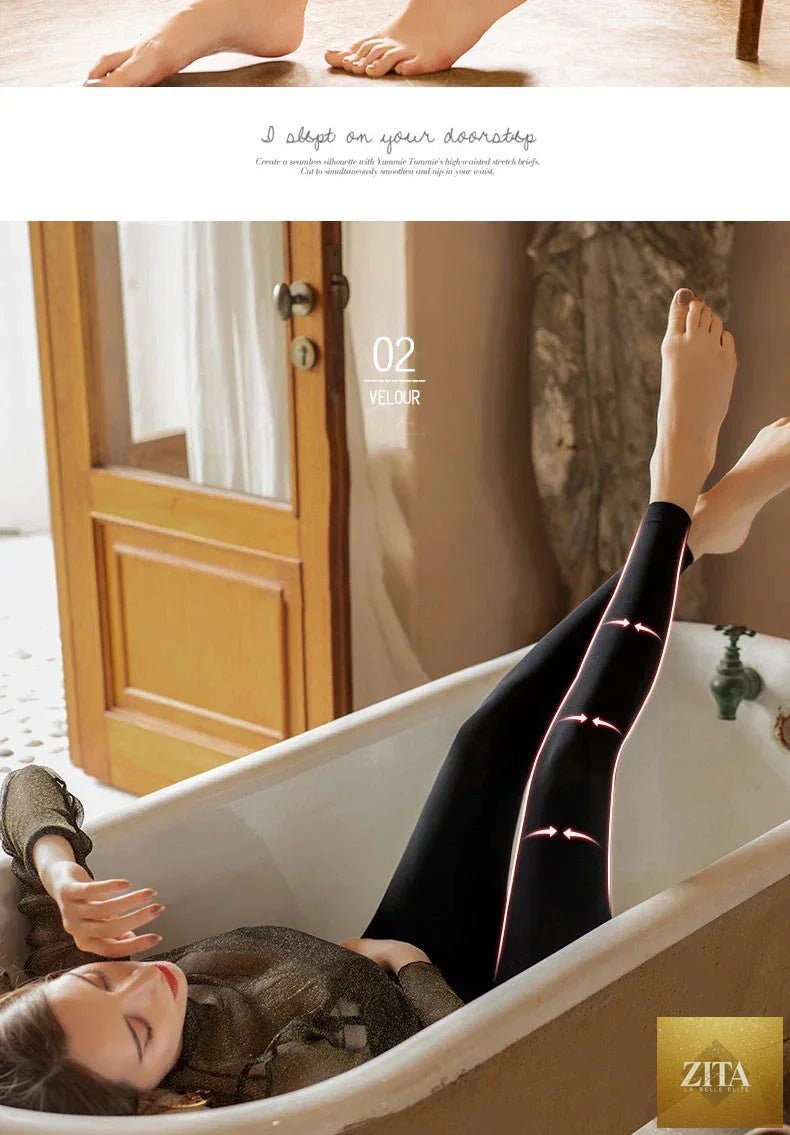 Women Winter Leggings – High Waist Warm Velvet Stretch Pants