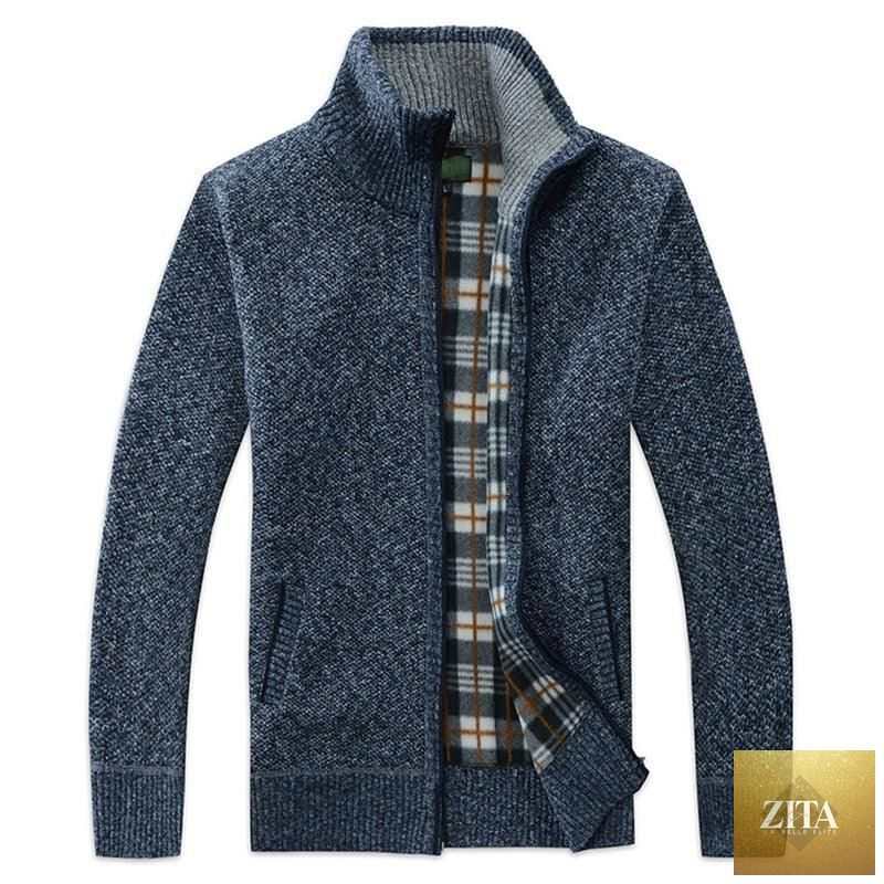 Stevvex men's winter jacket with hood, slim fit fleece, solid color, warm casual and business style, lightweight and soft.