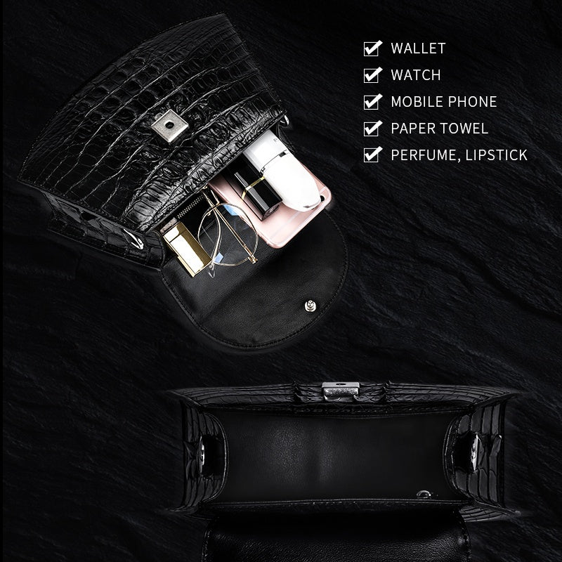 Luxury Don John crocodile leather handbag for women, featuring a stylish and elegant design by donjohnbyvictoriacharles.