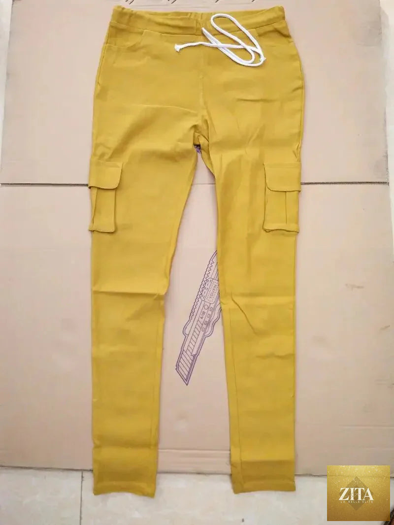 Elegant elastic women's oversized drawstring long pencil pants by nowadaysfashion, featuring a sleek, tailored fit.
