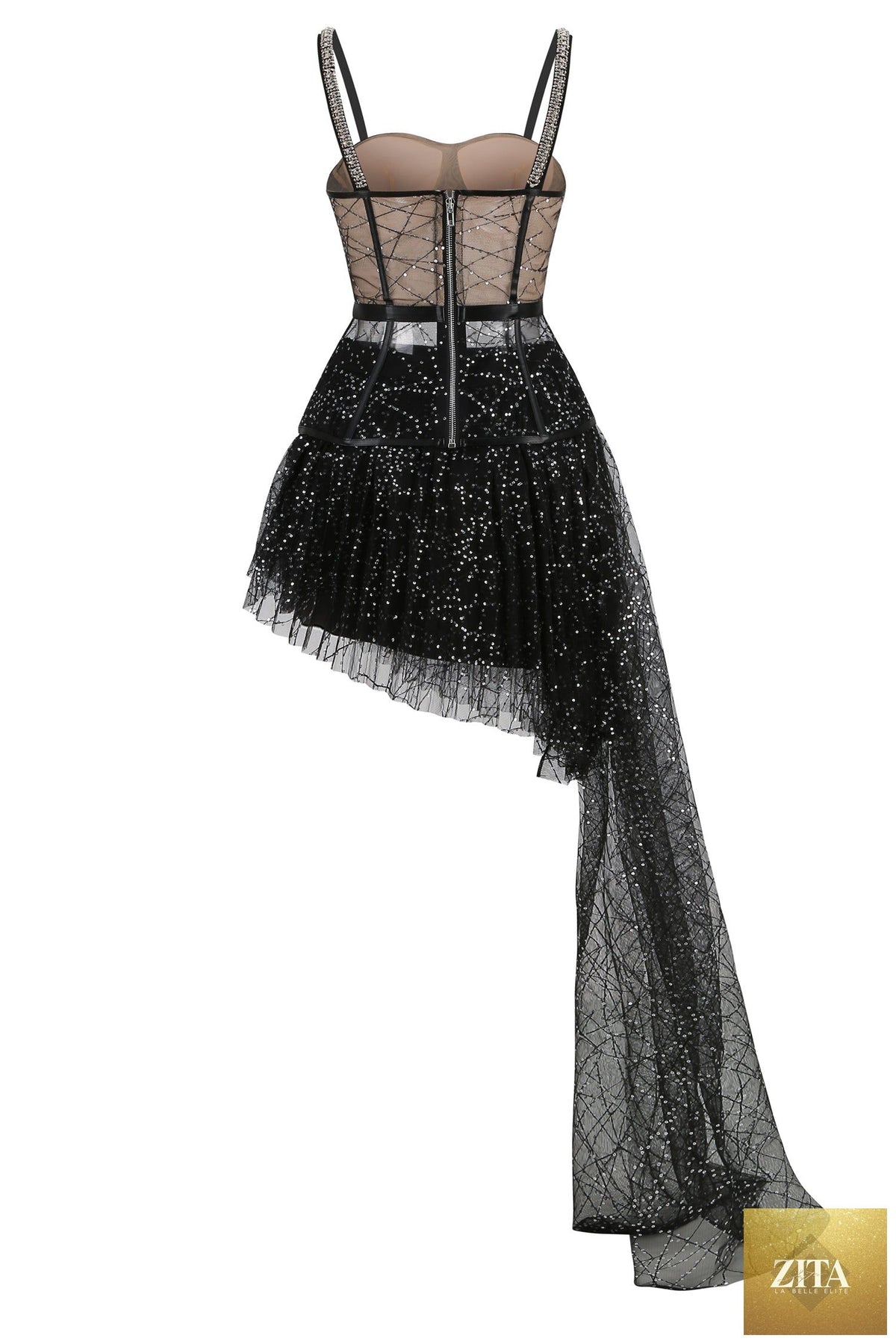 Zita La Belle Elite women's casual maxi dress with long flowing fabric, perfect for club or party occasions.