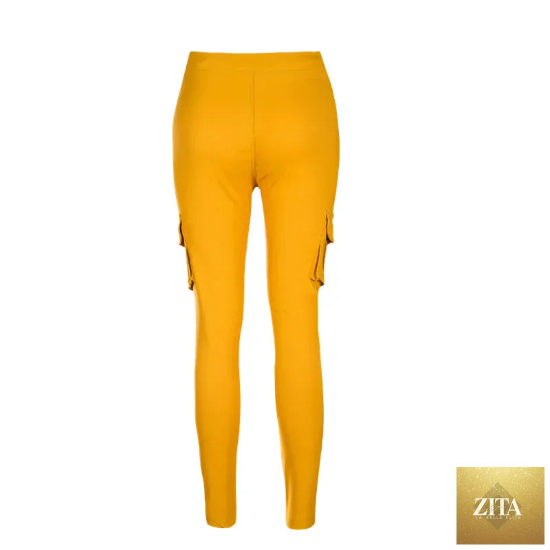 Elegant elastic women's oversize drawstring long pencil pants by nowadaysfashion, showing the stylish, comfortable fit and fabric details.