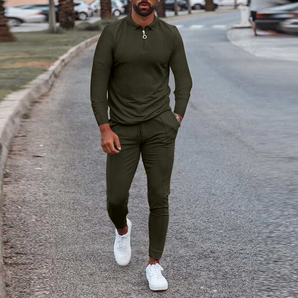 Don John men's jogger sweat suit with long sleeves, featuring a comfortable tracksuit design and casual athletic style.