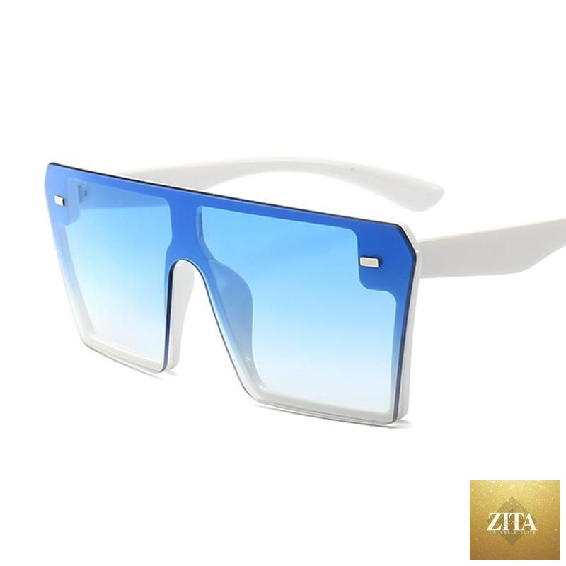 Luxury Stevvex oversized square sunglasses for women with mirror lenses and UV400 protection, stylish fashion eyewear for ladies.