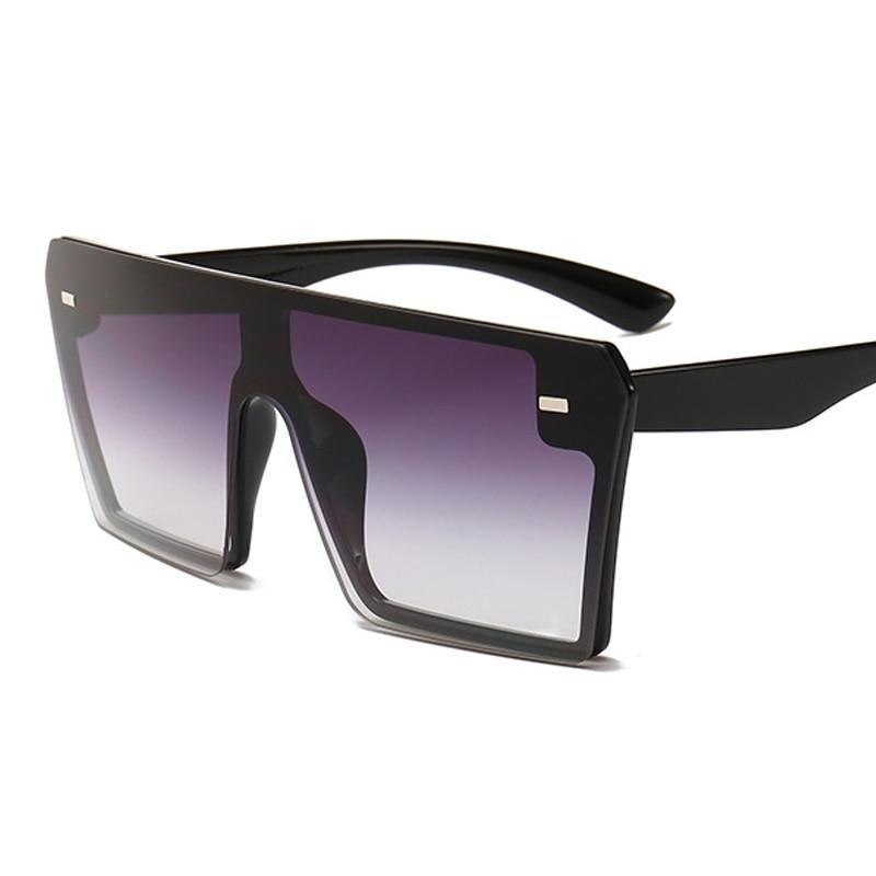 Stevvex modern oversized square sunglasses for women with mirror lenses and UV400 protection, stylish fashion eyewear.