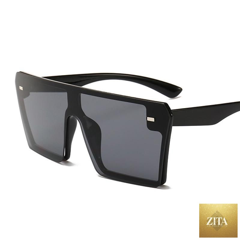 Luxury Stevvex oversized square sunglasses for women with mirror lenses and UV400 protection, stylish fashion eyewear for ladies.