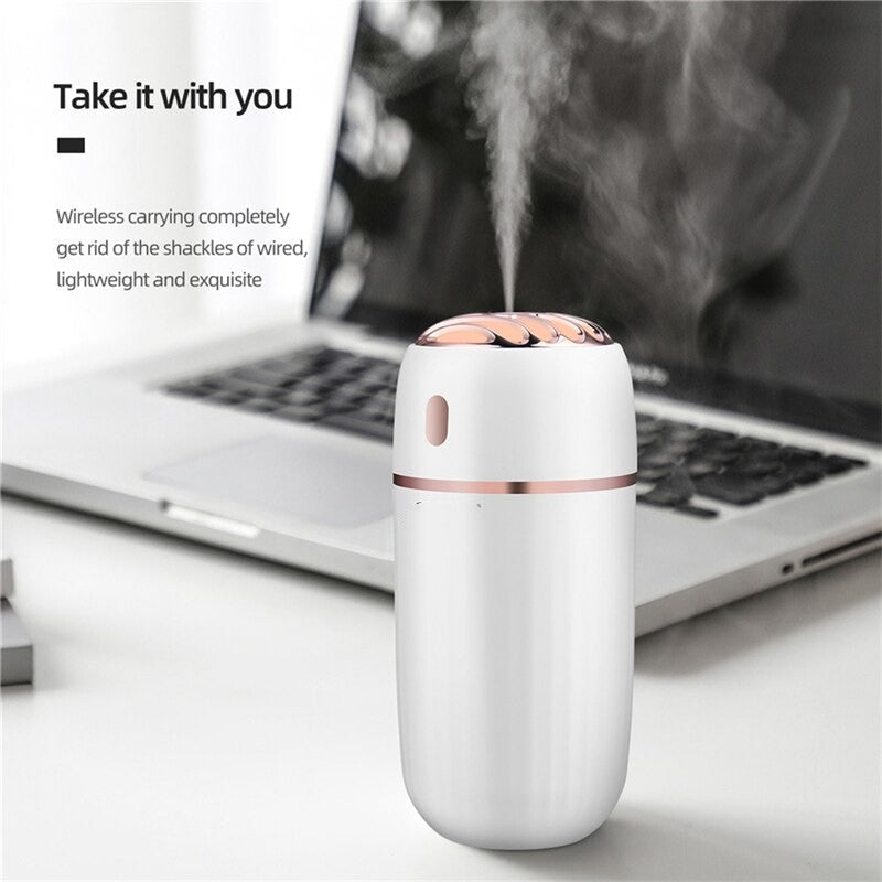30Ml Wireless Aromatherapy Humidifier Essential Aroma Oil Diffuser Maroon Asteria