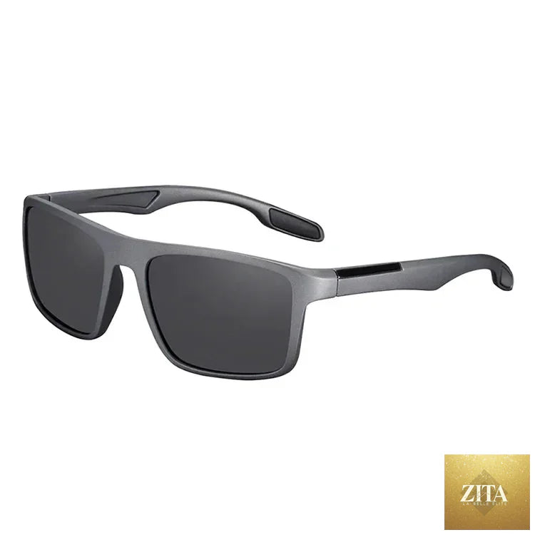 Stevvex BARCURTR90 ultralight polarized sunglasses for men with vintage square design and UV400 protection, summer eyewear