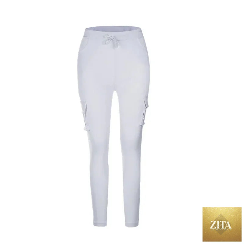 Elegant elastic women’s oversize drawstring long pencil pants by nowadaysfashion, showcasing a sleek, comfortable fit.
