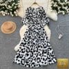 V-neck slim casual midi dress for women from Trendy Attic Store01, featuring a stylish and comfortable design.