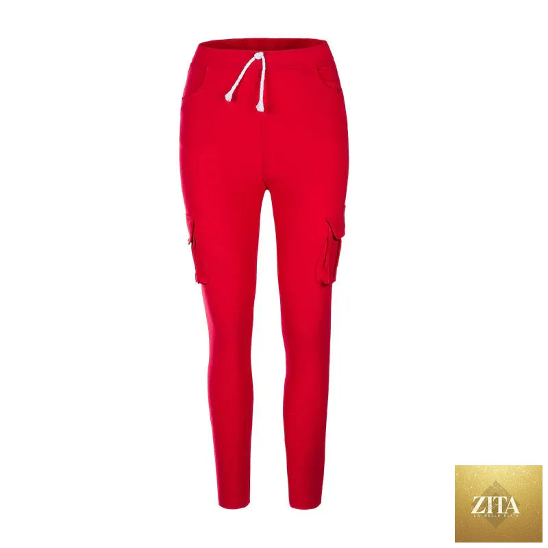 Elegant elastic women’s oversized drawstring long pencil pants by nowadaysfashion, shown in a stylish, comfortable fit.