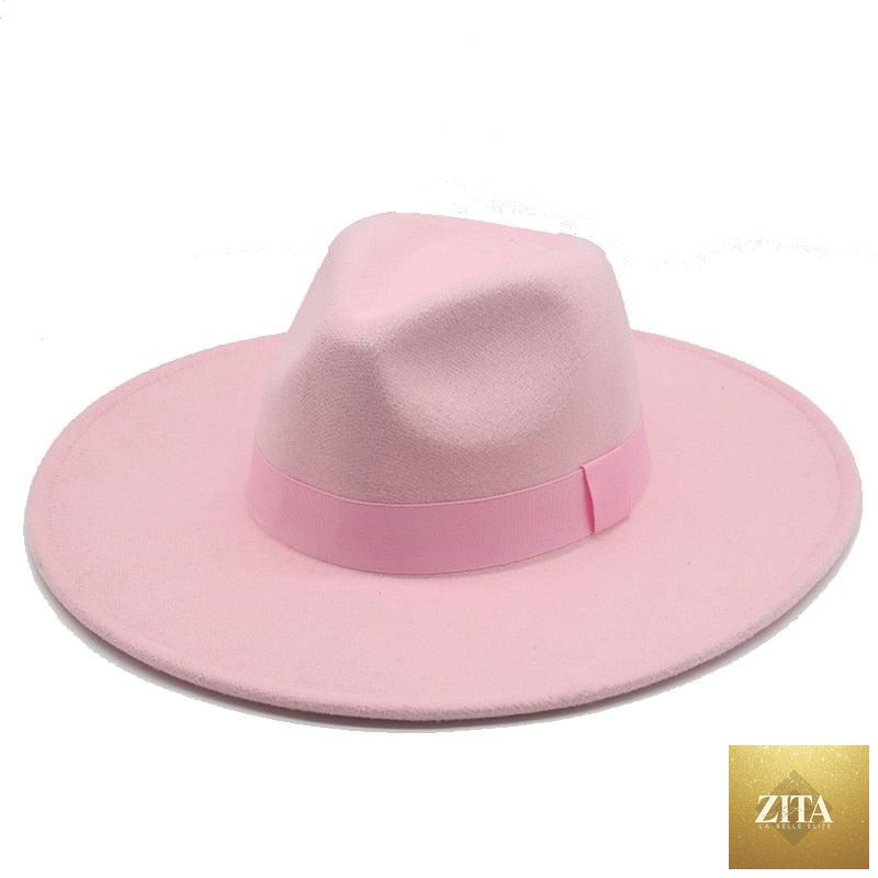 Elegant women's wide brim Fedora hat by Stevvex featuring a retro style, dress cap, and warm belt, suitable for weddings and fashion.