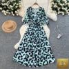 Women’s V-neck tunic midi dress by Trendy Attic Store01, featuring a slim casual silhouette and comfortable fabric.
