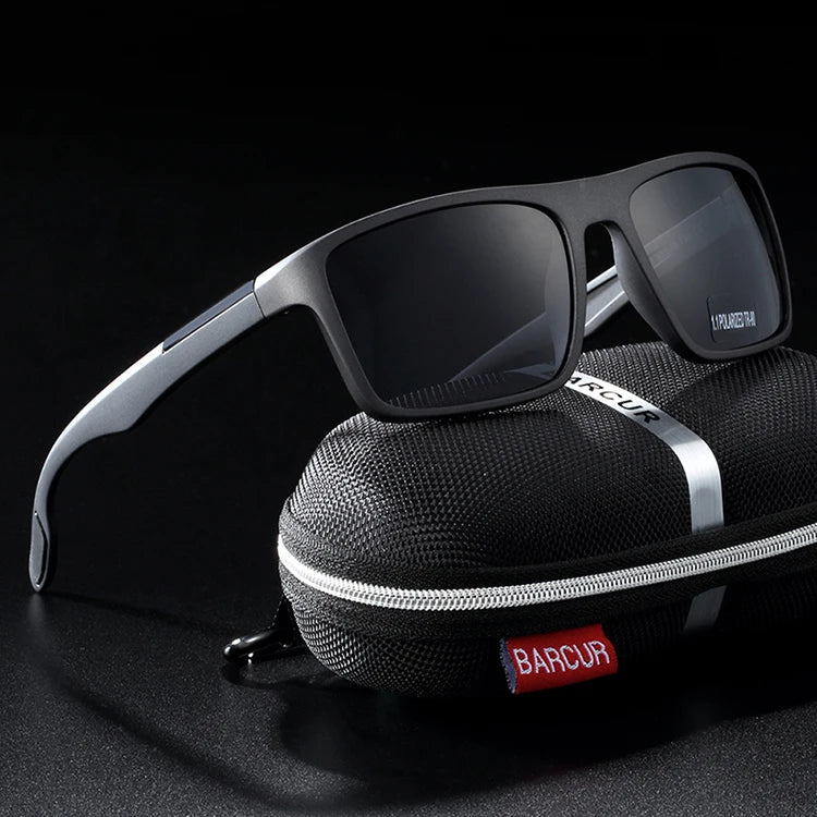 Stevvex Barcurtr90 men's ultralight polarized sunglasses with vintage square design and UV400 protection, summer eyewear