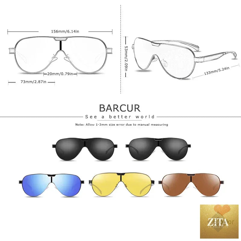 Stevvex BARCUR men's polarized sunglasses with special-shaped UV400 protection and stainless steel frame, stylish eyewear accessory.