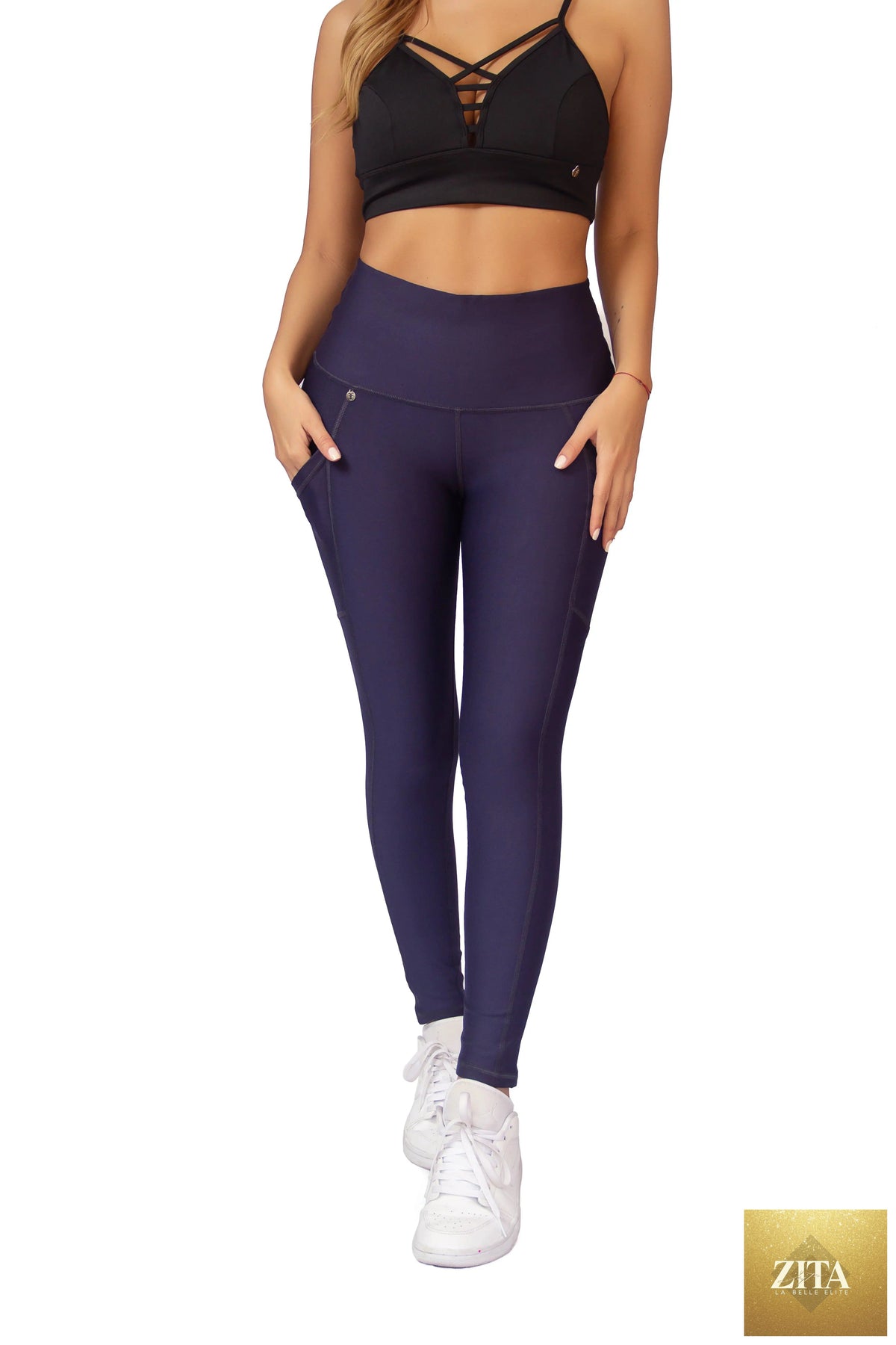 TangoFit Timeless Leggings activewear yoga leggings with a high-waist fit and stretchable fabric, shown on a model.