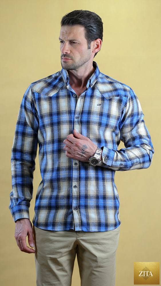 Bright Moons Woodsman Shirt in green, featuring rugged fabric, button-front, and chest pockets, perfect for outdoor style.