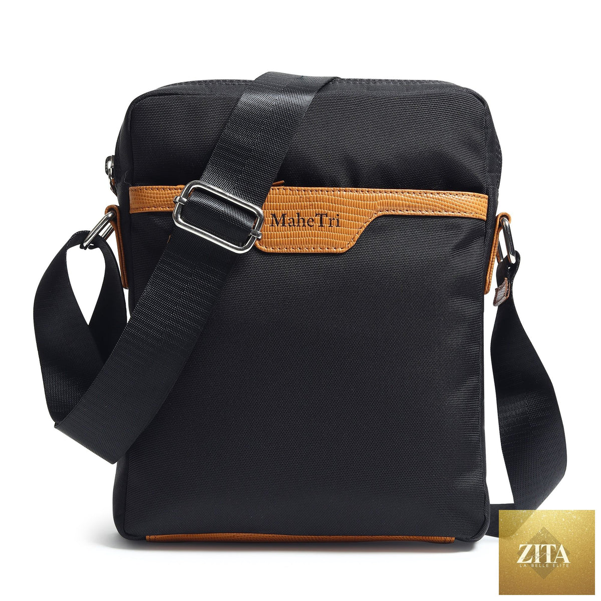 Classy Leather Bags Mark Canvas Side Messenger Bag with adjustable strap and multiple compartments.
