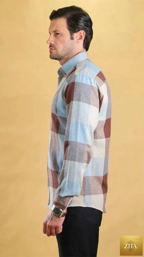 Bright Moons Woodsman Shirt laid flat, showing its rugged fabric and classic design, perfect for outdoor or casual wear.