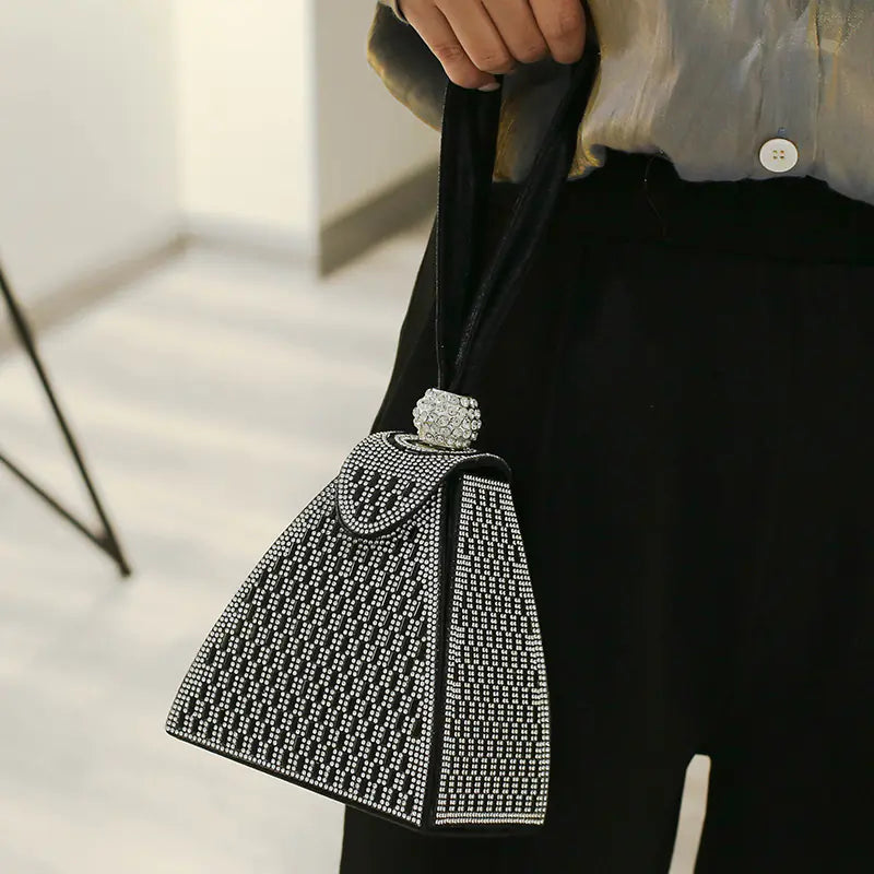 Luxury Diamond Clutch Bag for Women - Evening Purse