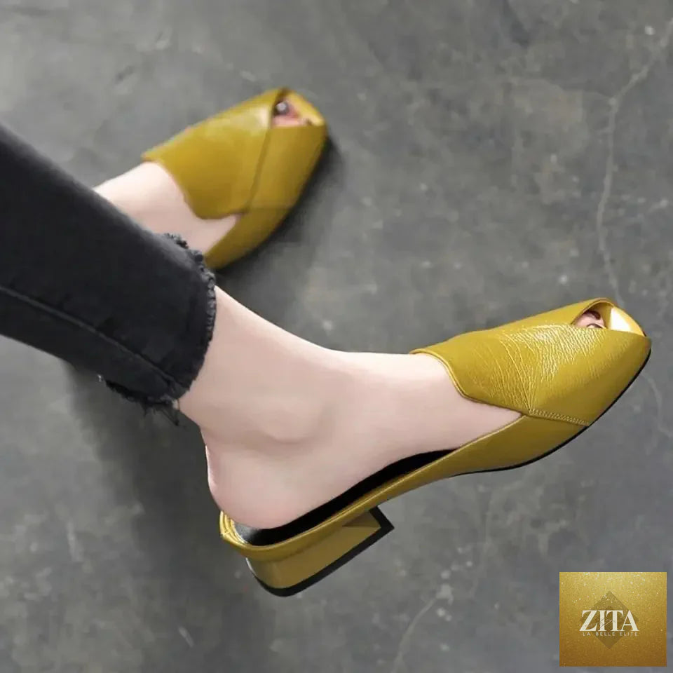 Women's fish mouth style summer slippers from Trendy Attic Store01, featuring open toe design and comfortable sandal straps.