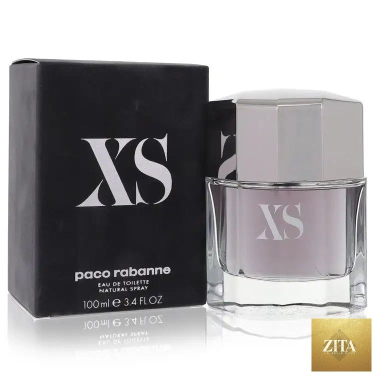 Zita La Belle Elite Xs by Paco Rabanne men's cologne bottle, sleek design, with the perfume spray visible.